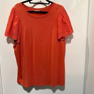 Ava & Viv - Women’s top - Size 2X - deep orange color